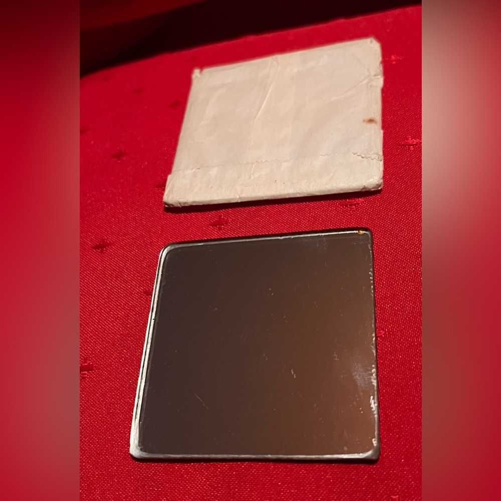 Vintage Gold covered Compact Mirror